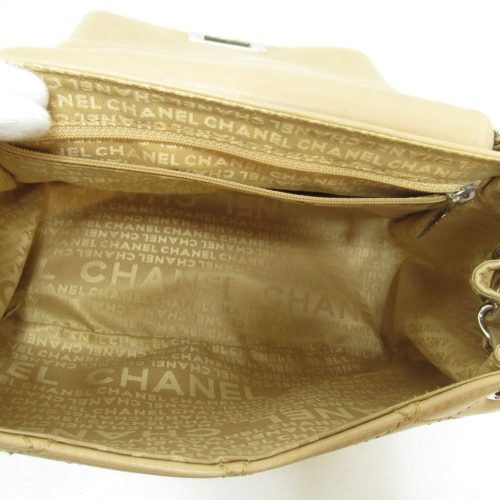 Chanel Chain Shoulder Bag Leather Beige - Picture 5 of 8